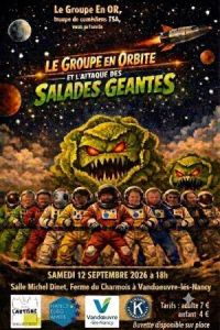 Le groupe en orbite et l'attaque des salades géantes"